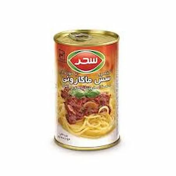 قیمت کنسرو سس ماکارانی + مشخصات بسته بندی عمده و ارزان