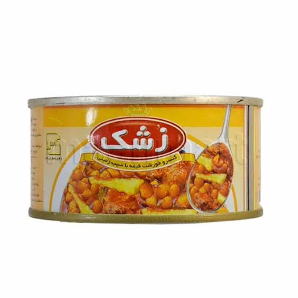 قیمت کنسرو قیمه زشک  + مشخصات بسته بندی عمده و ارزان