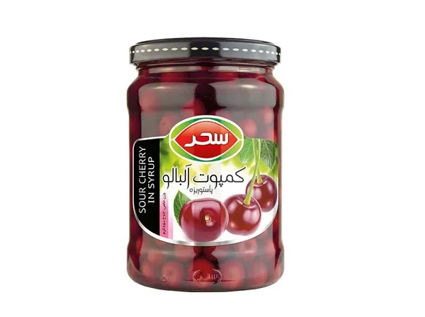 قیمت خرید کمپوت آلبالو سحر + عکس